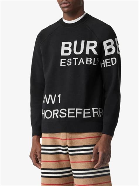 Burberry Horseferry Intarsia Raglan